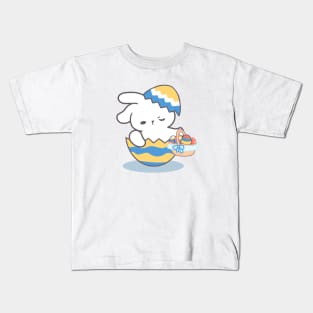 Egg-cellent Surprise: Loppi Tokki Emerges from an Easter Egg with a Basket of Delightful Treats! Kids T-Shirt